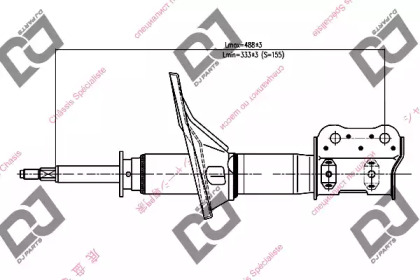 Амортизатор DJ PARTS DS1274GS